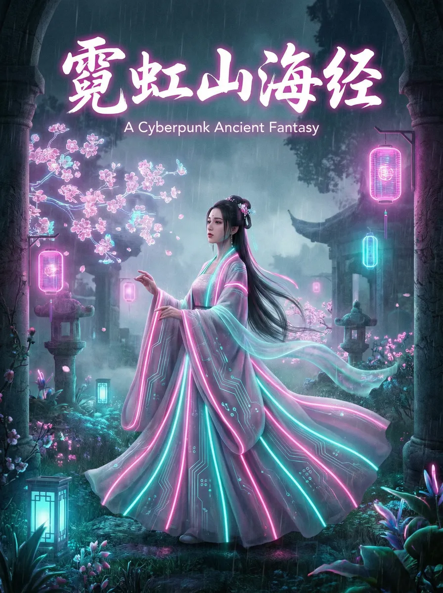 阴阳打更人在线播放 古风奇缘短剧 - 霓虹山海经海报